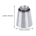 thumbnail image 2 of unbranded 2Ud Boquillas Para Pasta En Acero Inoxidable En Herramientas Para Decorar Pasteles, 2 of 6