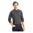 thumbnail image 1 of GH Bass & Co. Hombre Carbon LS Henley Shirt, Negro, Peque?o G.H. Bass & Co. henley, 1 of 2
