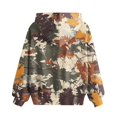 thumbnail image 4 of Girls Boys Camo Hoodie Toddler Oversized Hooded Sweatshirt Camouflage Casual Pullover Tops with Pockets Orange 120, 4 of 4