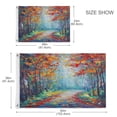 thumbnail image 4 of 24x36 inch Garden Hanging Flag Square Double Sided Flag Garden Garage nd Patio Decorative Flag Orange Autumn Forest, 4 of 6