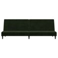thumbnail image 3 of vidaXL 2-Seater Sofa Bed Dark Green Velvet, 3 of 5