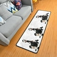 thumbnail image 3 of Dreamtimes Santa Black Girl Hallway Runner Rug 2'x6' Kitchen Rug with Rubber Backing Funny Non Slip Entryway Rug Runner Washable Soft Area Rug for Hallway Bedroom Kitchen Decor, 3 of 6