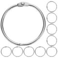 thumbnail image 1 of 20Pcs Metal Binder Rings Multi-function Key Rings Metal Notepad Rings Loose Leaf Binder Rings, 1 of 8