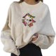 thumbnail image 5 of Sudaderas de acción de gracias calabaza otoño halloween suéter Cráneo Khaki 2XL Yuyangstore Sudaderas, 5 of 6