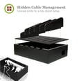 thumbnail image 5 of Prosumer's Choice Black Family Charging Station - 5 Device Organizer Charger for Smartphones and Tablets - Wooden Rack with Removable Dividers - All-in-One Charging Station for Work from Home - Black, 5 of 8
