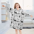 thumbnail image 5 of joogoo Wearable Blanket Hoodie for Retro Highland Cows Flannel Sherpa Pocket 3-14 YR S, 5 of 7