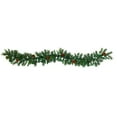 thumbnail image 3 of Nearly Natural 6ft. Mixed Pine and Pinecone Artificial Garland with 35 Clear LED Lights, 3 of 6