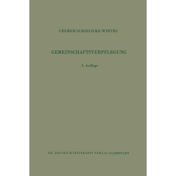 Gemeinschaftsverpflegung, (Paperback)