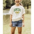 thumbnail image 2 of Green and Gold Game Day Shirt for Women, Teens & Kids Team Colors Football Bow Graphic Tee Natural Shirt 2T, 2 of 5
