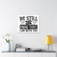 thumbnail image 3 of Scripture Walls Psalm 46:10 I Am With You Bold Black Christian Wall Art Print Ready to Hang Unframed, 3 of 18