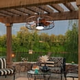 thumbnail image 3 of Chords Attic 24" 5-Blade Outdoor/Indoor Reversible Smart Ceiling Fan with LED Lights and Remote Control Included, 3 of 14
