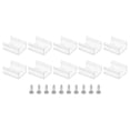 thumbnail image 1 of Unique Bargains LED Strip Light Clips Mounting Bracket Fixing Clips Plastic for 19mm-20.4mm Neon Light Cable Clear 40 Pack, 1 of 6