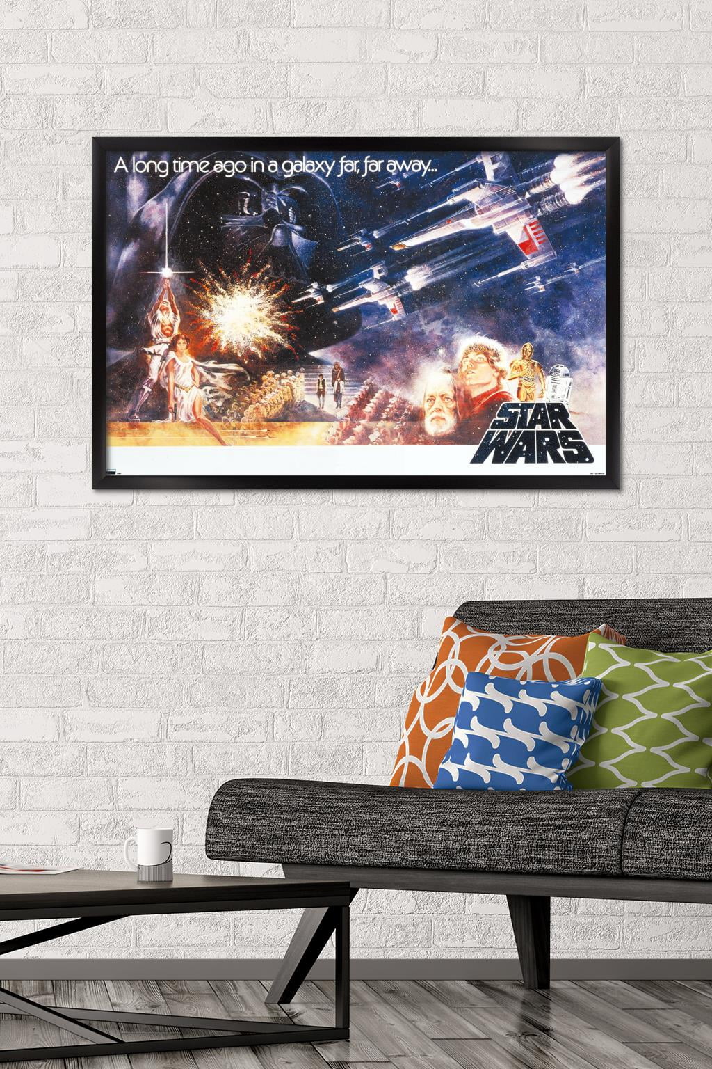 Star Wars: A New Hope - Horizontal One Sheet Wall Poster, 22.375" x 34" Framed