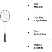 Yonex Arcsaber 11 Play Badminton Pre-Strung Racket (Grayish Pearl) (4UG5)