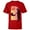 Red, variant on Star Wars The Mandalorian The Child Discovery Silhouette - Short Sleeve T-Shirt for Kids - Customized-White