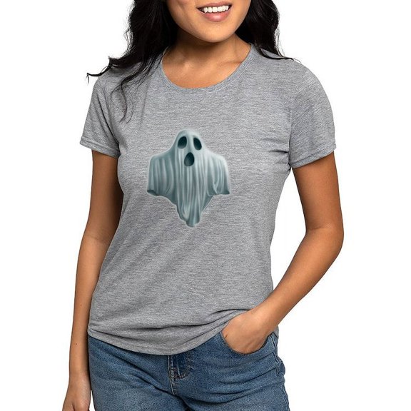 CafePress - PD Moreno's Halloween Ghost Women's Deluxe T Shirt - Womens Tri-blend T-Shirt