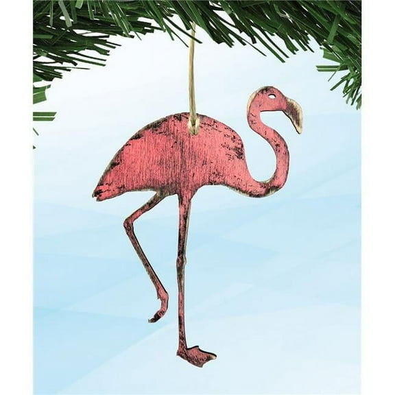 Designocracy 99544-O Flamingo Wooden Ornament