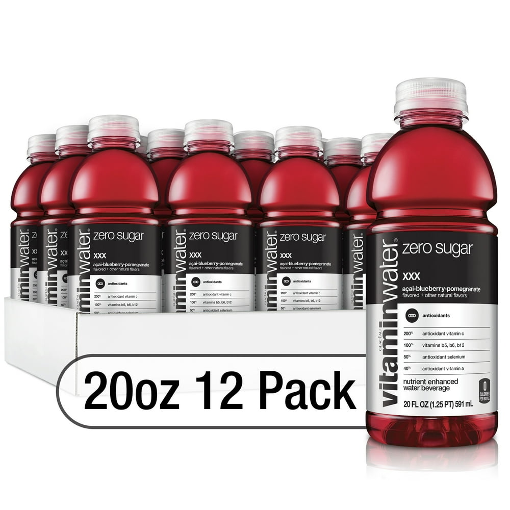 vitaminwater zero sugar xxx, electrolyte enhanced water w/ vitamins