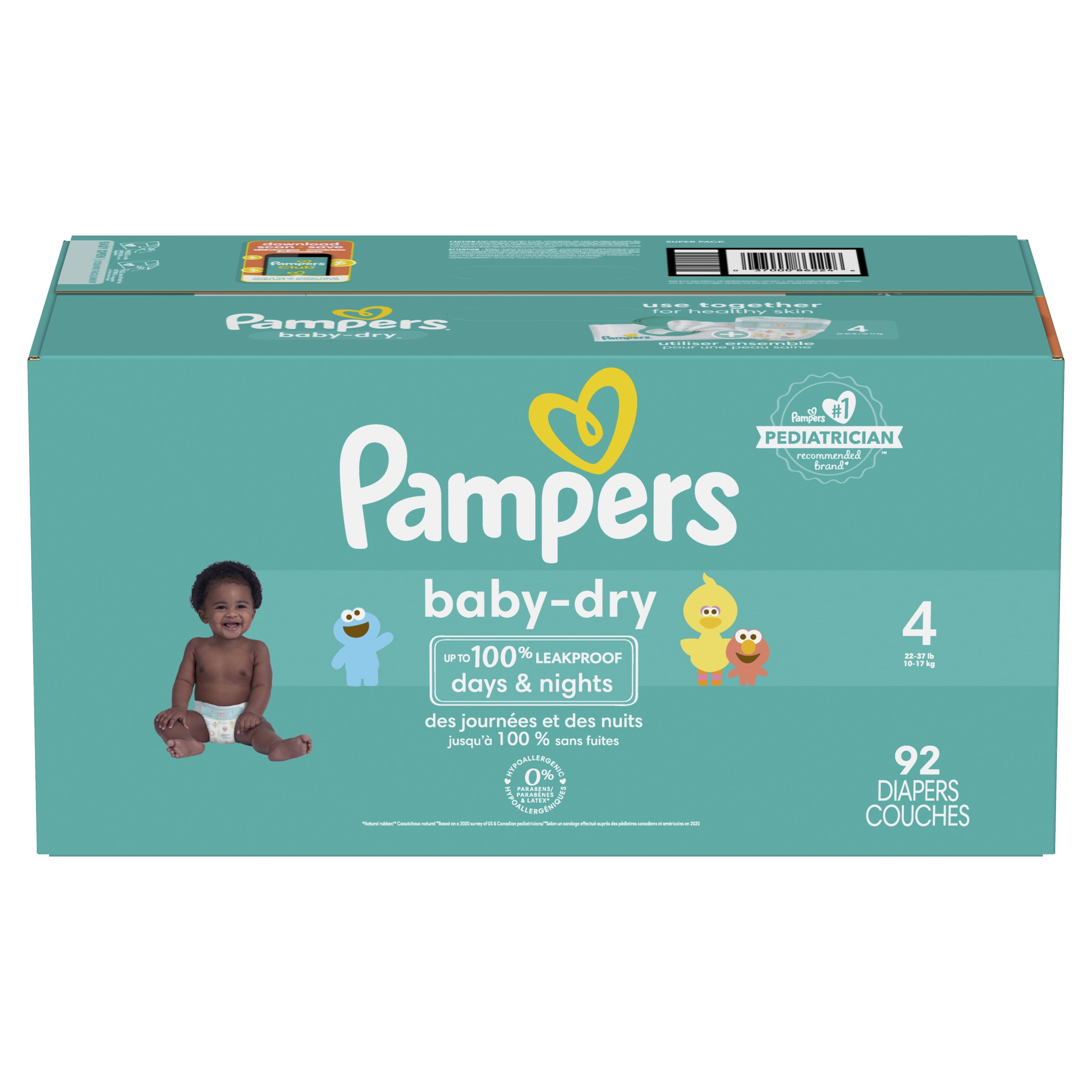 Taille 5 baby dry 92 couches bébé Couches Pampers 
