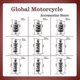 thumbnail image 2 of Rear shock absorber for 47cc 49cc super minimoto ATV Quad electric scooter pocket bike 100 125 150 160 170 180 190 210mm, 2 of 5