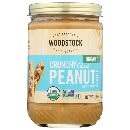 WOODSTOCK, CRUNCHY ORGANIC CLASSIC PEANUT BUTTER