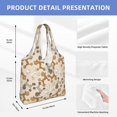 thumbnail image 2 of Xecao's Cartoon Poodle Dog Canvas Tote Bag is a versatile choice for women, serving as a stylish beach bag, shopping bag,and reusable grocery bag., 2 of 5