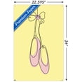 thumbnail image 3 of Ballet Slippers Continuous Line Wall Poster with Pushpins, 22.375" x 34", 3 of 4