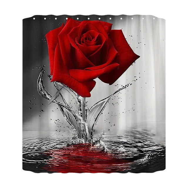 Clearance Shower Curtain 70x70 Inch With 12 Plastic Hooks Waterproof Shower Curtain Bathroom Heavy Side Shower Curtain Machine Washable Quick Dry Shower Curtain Liner Long