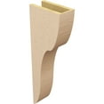 thumbnail image 5 of 5"W x 10"D x 30"H Thin Carmel Rough Cedar Woodgrain TimberThane Corbel, Primed Tan, 5 of 6