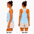 thumbnail image 2 of Andree Joan Womens Pajama Shorts Set Sleeveless Girls Sleep Shirt and Pajama Shorts 2 Piece, 2 of 7
