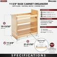 thumbnail image 2 of Rev-A-Shelf 11" Door/Drawer Base Soft-Close Cabinet Organizer, 448-BDDSC-11C, 2 of 10