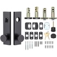 thumbnail image 7 of Sure-Loc ZT307 FBL Zermatt Keyed Entry Knob Set And Deadbolt Combo Pack Sideplate - Black, 7 of 7