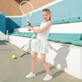 thumbnail image 5 of Girls' Skorts Elastic Waist Skorts with Inner Shorts Athletic Workout Shorts Skirts Mint Green Rabbits X-Small, 5 of 9