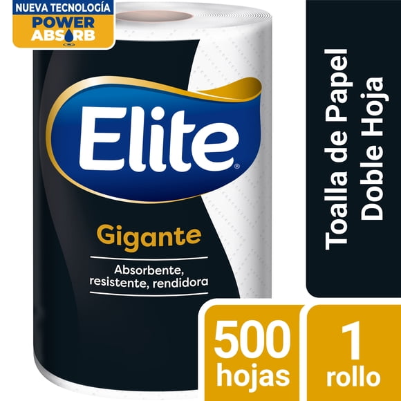 Toalla de Papel Elite Gigante 500 Hojas Dobles