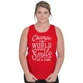 thumbnail image 3 of One Smile At A Time Optimistic Tank Top Tee Shirt Women Brisco Brands S, 3 of 6