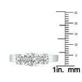 thumbnail image 4 of SZUL Women's 1.50 CTW Three Stone Lab Grown Diamond Ring in 14K White Gold (G-H Color, VS1-VS2 Clarity), 4 of 6