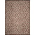 thumbnail image 2 of SAFAVIEH Courtyard Amber Damask Indoor/Outdoor Area Rug, Rust/Light Grey, 5'3" x 7'7", 2 of 5