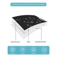 thumbnail image 5 of White Dandelion Queen Size Down Alternative Comforter, Lightweight Comforter Quilt Bedding Set with Pillow Shams Spring Flowers Botanical Vintage Black All Seasons Bed Comforter Duvet Insert 90"x96", 5 of 7