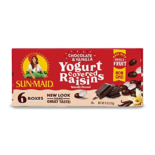 SunMaid Dark Chocolate & Vanilla Yogurt Coated Raisins Snack Whole