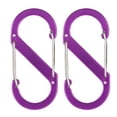 thumbnail image 6 of Sportteer Hanging Buckle 2Pcs Colored Carabiner Zipper Lock Clips Strong Load-bearing Portable Outdoor Camping Keyring Clips S-shaped Carabiners Aluminum Alloy Hanging Buckle, 6 of 9