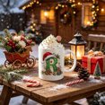 thumbnail image 7 of 11oz Christmas Initial Ceramic Coffee Mug, Festive Green Glitter Letter Design With Santa Hat Holiday Print, White Drinking Cup For Hot Cocoa Tea, Xmas Gift For Household Daily Use, 7 of 7