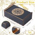 thumbnail image 2 of 1Pc Wood Tarot Card Box Small Tarot Storage Boxes Star Card Case Fortune Telling Trinket Keepsake Box Rectangle Magic Cards Holder for Home Decor Stones Jewelry, 2 of 9