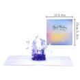 thumbnail image 3 of Heliisoer Three Dimensional Greeting Card Crystal Flower Sculpture Birthday Greeting Message Ca rd, 3 of 8
