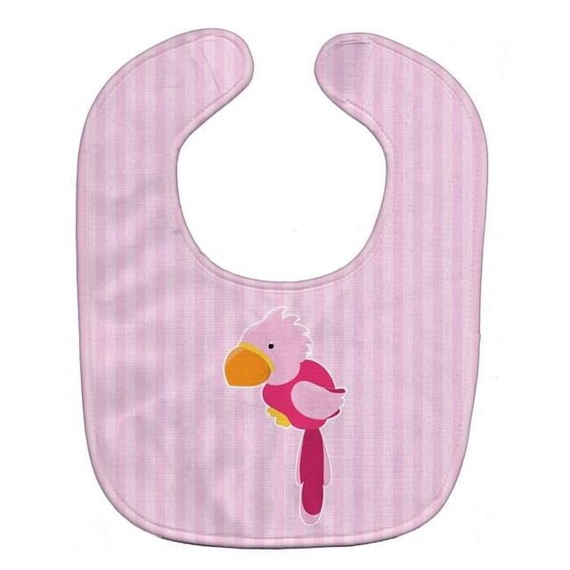 Carolines Treasures BB8971BIB Pirate Parrot Pink Baby Bib