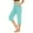 Green01, variant on AherBiu Yoga Capri Pants for Women Side Slit Straight Leg High Waisted Stretch Summer Capris with Pockets