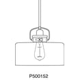 thumbnail image 4 of Progress Lighting Calhoun 1-Light Pendant, Brushed Nickel, Clear Glass Shade, 4 of 4