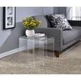 thumbnail image 2 of Fox Hill Trading Pure Decor Lucite and Acrylic Nesting Tables - Clear (Set of 2), 2 of 3