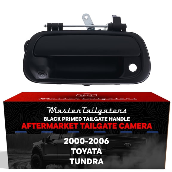Master Tailgaters Primed Black Tailgate Handle with Backup Camera for Toyota Tundra (2000-2006)