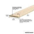 thumbnail image 2 of M-D Building Products 85155 3 In. X 72 In. Unfinished Hardwood Seam Binder w/ Screws, 2 of 4