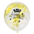 thumbnail image 6 of 10Pcs 12Inch Latex Balloons Printed Transparent Crown Balloon For Birthday(Gold happy Birthday), 6 of 7